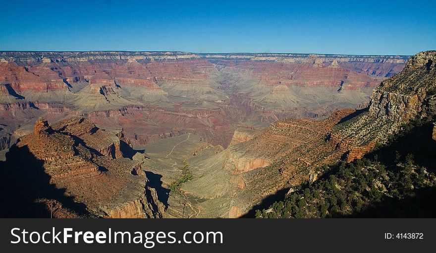 Wide Angle photo of Grand Canyon South Rim. Wide Angle photo of Grand Canyon South Rim