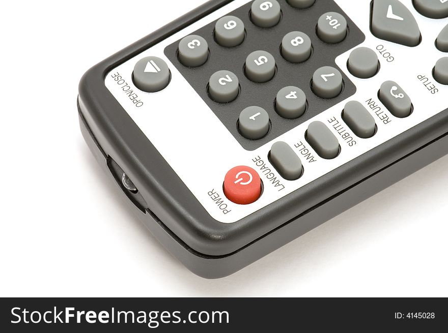 Object on white - tool - TV remote control. Object on white - tool - TV remote control