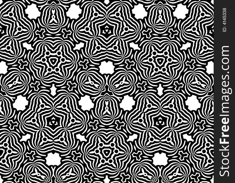 Abstract seamless black-and-white pattern - graphic illustration. Abstract seamless black-and-white pattern - graphic illustration