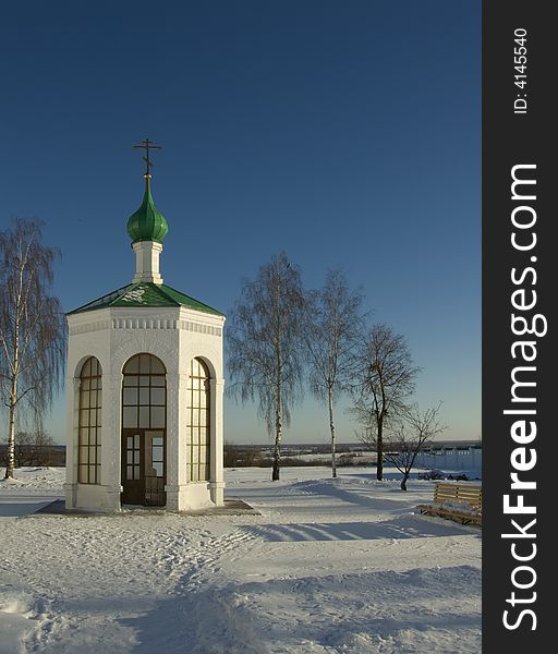 Russia. Murom. Spasskiy monastery XVI ages in winter. Chapel. Russia. Murom. Spasskiy monastery XVI ages in winter. Chapel