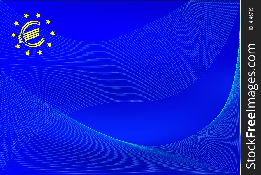 Vector illustration - background with the logo of the European Union. Vector illustration - background with the logo of the European Union