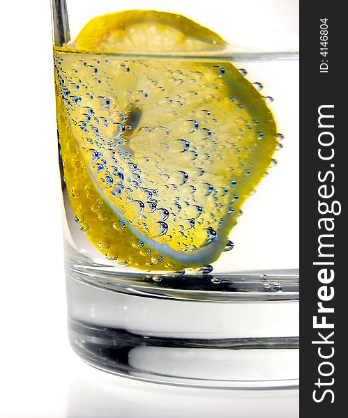 Lemon in water