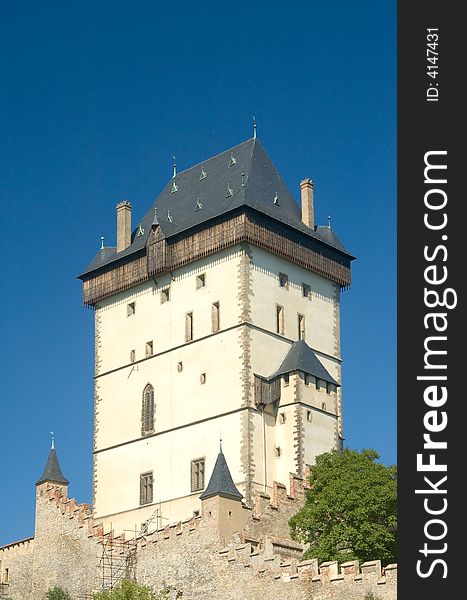 Karlstejn castle near Prague, Czech republic