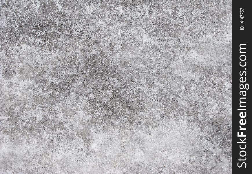 Ice-covered pavement surface texture