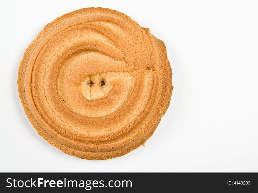 Cookie ring isolated on white background