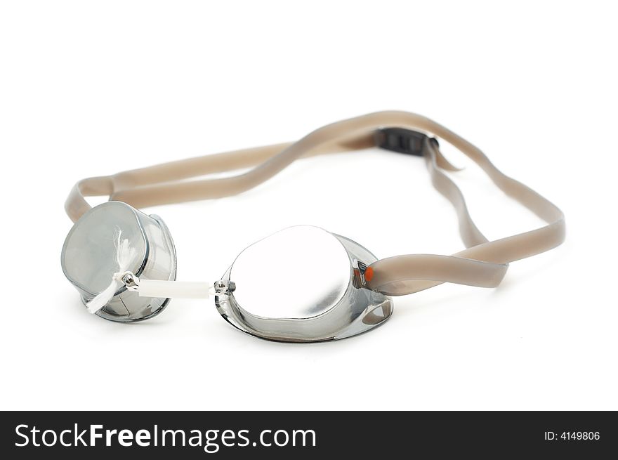 Swim glasses isolated on white. Swim glasses isolated on white