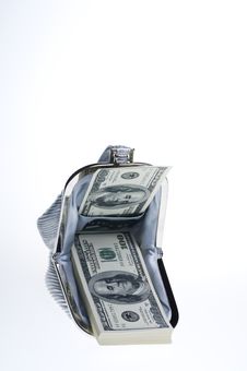 Money In A Bag. Royalty Free Stock Photography