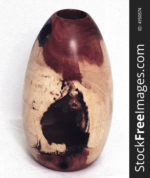 Vase wooden