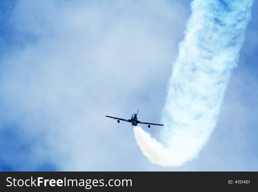 The aerobatic demonstration team of the Italian Air Force. The aerobatic demonstration team of the Italian Air Force