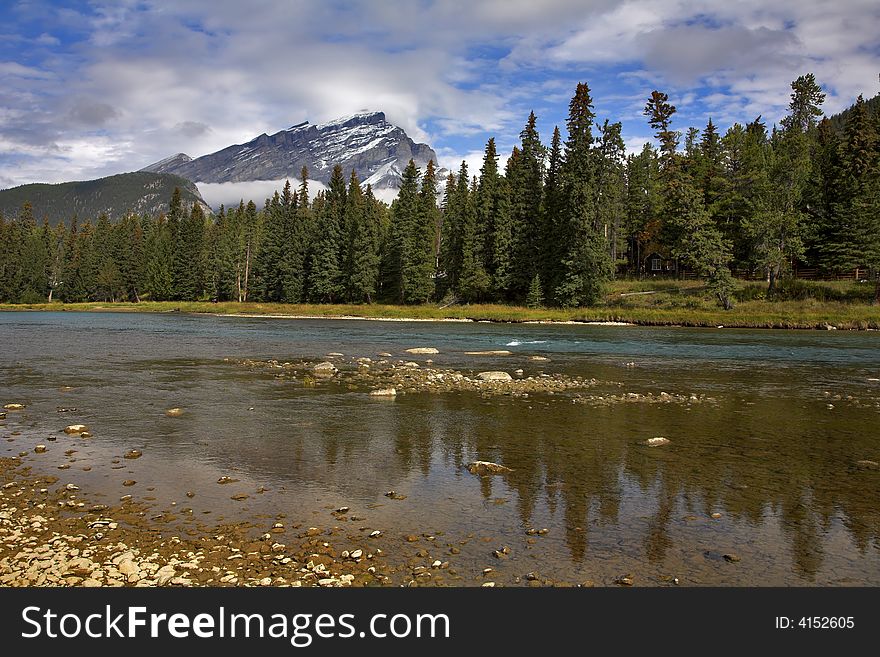 Picturesque mountain reserve in northern Canada. Picturesque mountain reserve in northern Canada