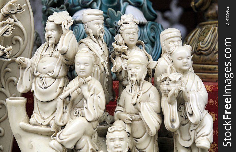 Porcelain people, All these are the ancient personages in China.