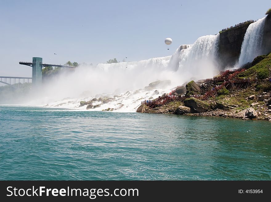 American Falls from a tour boat