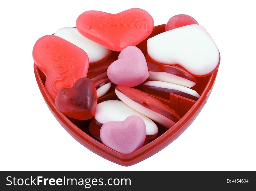 Valentine sweets - seasonal food - sweet - close up. Valentine sweets - seasonal food - sweet - close up