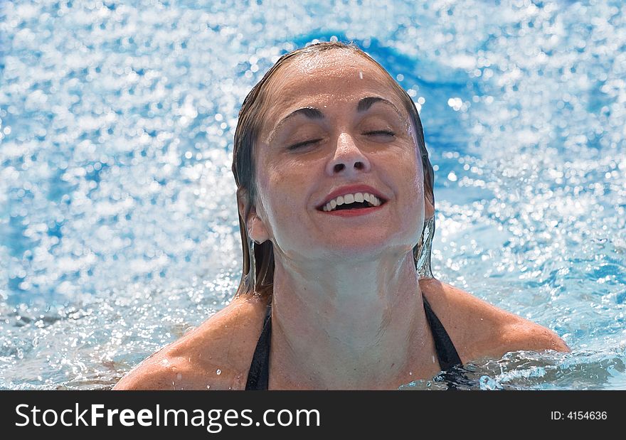 Woman Enjoy Swiming