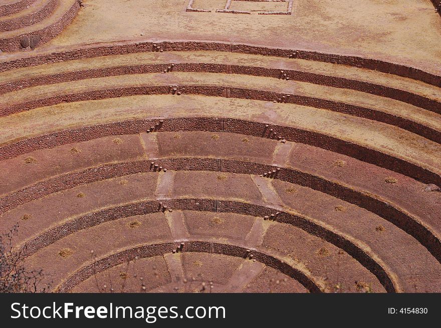 Details of Terraced Field in Peru