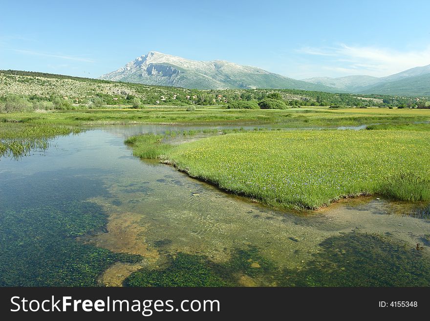 River Cetina in Croatia