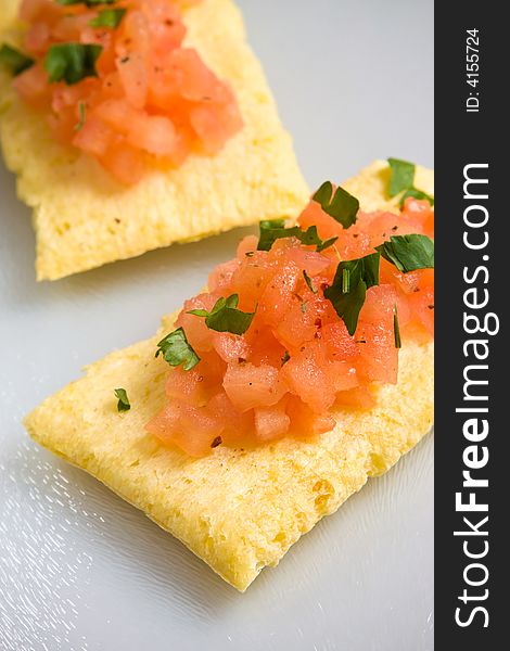 Tomato Salsa And Maize Bread