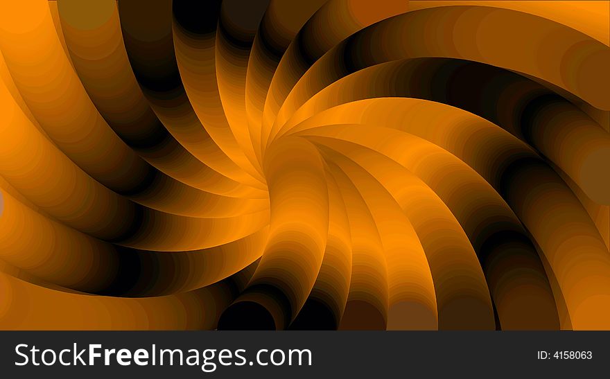 Design of vibrant swirls background in orange and black light. Design of vibrant swirls background in orange and black light.