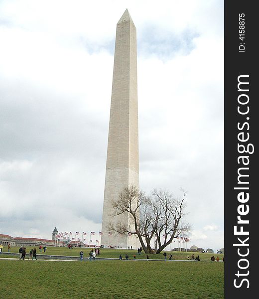 The Washington Monument is the most prominent, as well as one of the older, attractions in Washington, D.C. It was built in honor of George Washington