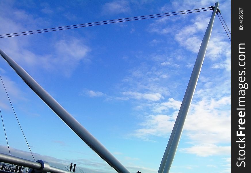 A bridge construction in day time