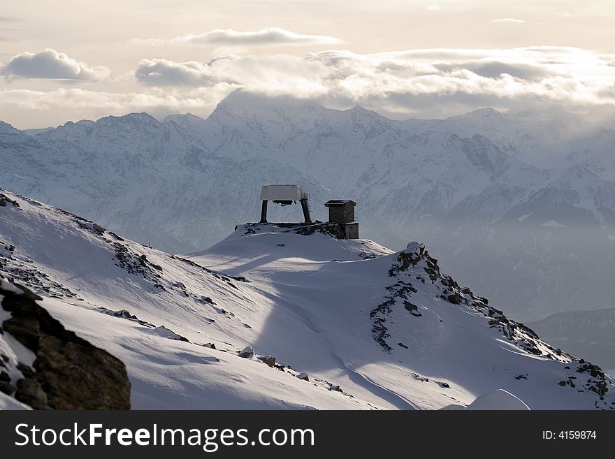 Alps panorama and mountains home