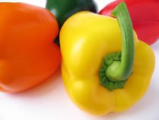 Four Multiple Colored Peppers Royalty Free Stock Photo Four Multiple Colored Peppers Royalty Free Stock Photo