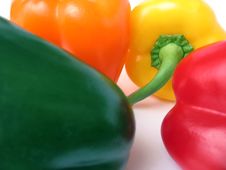 Four Multiple Colored Peppers Royalty Free Stock Photos Four Multiple Colored Peppers Royalty Free Stock Photos