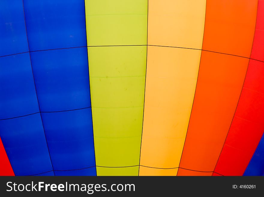 Striped Hot Air Balloon Close Up