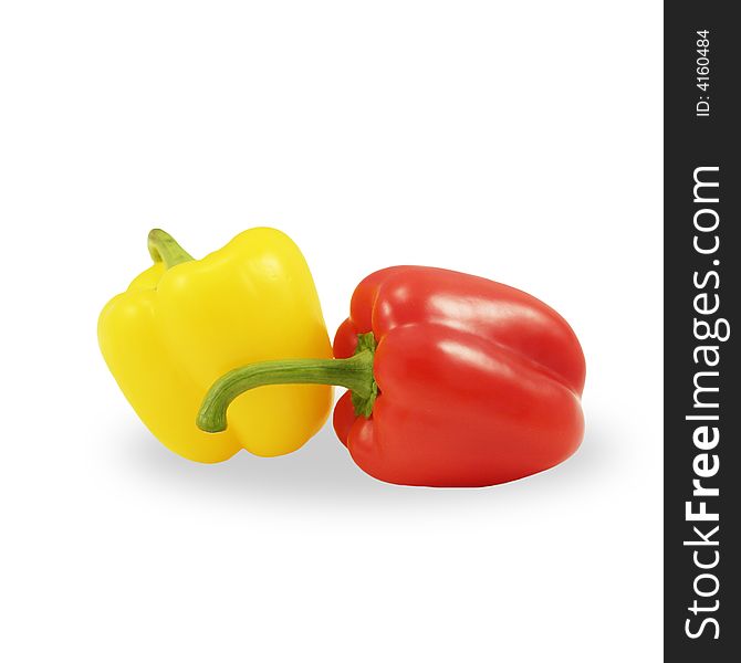 Red and yellow bell peppers