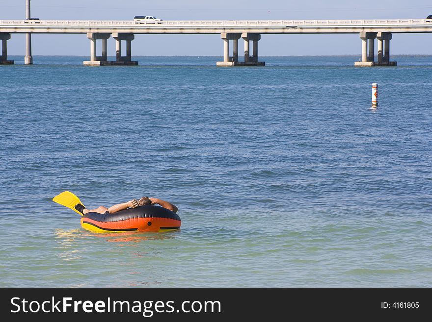 Relaxation in pontoon - Florida Keys