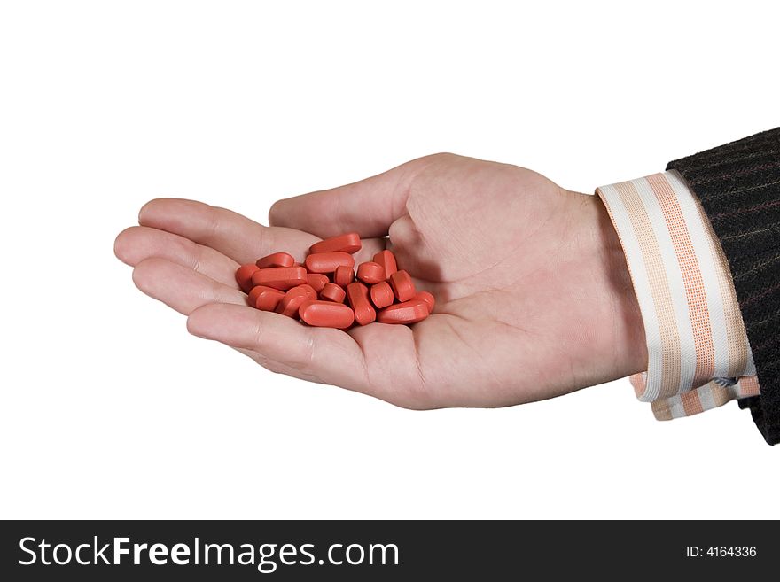 Hand With Vitamins