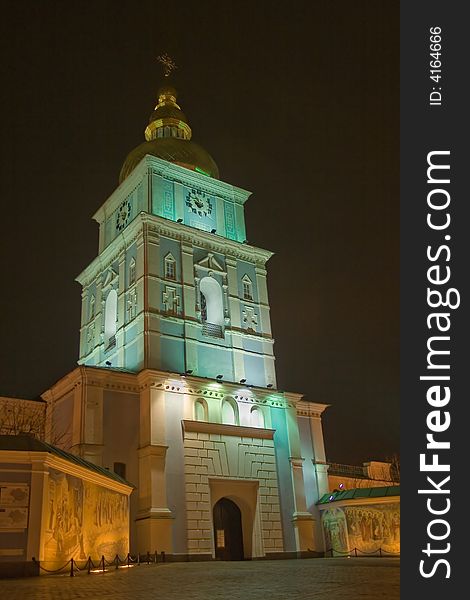 St. Michael's Golden-Domed Monastery
European night city, Kiev