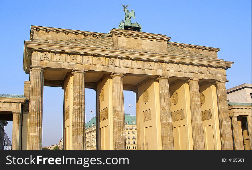 Famous Brandenburg Gate in Berlin