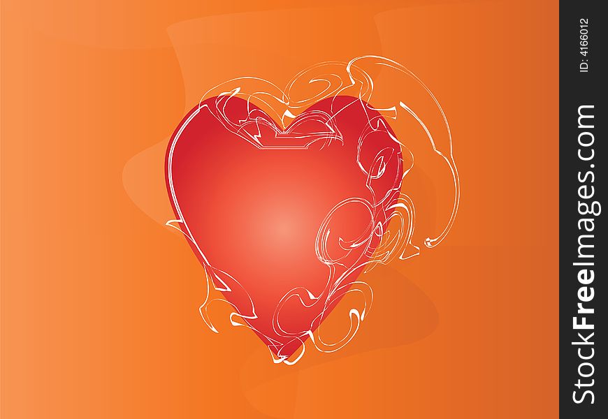 A vector representing a valentine heart