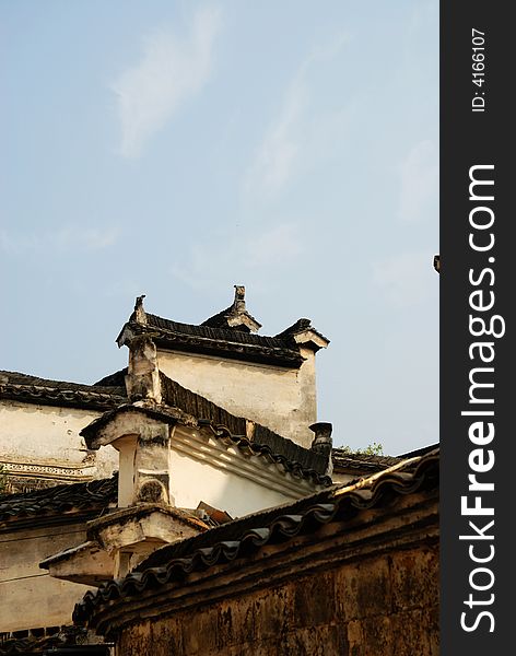 Hong cun is located in the south of Anhui,china. This is the traditional wall of a village house. Hong cun is located in the south of Anhui,china. This is the traditional wall of a village house.