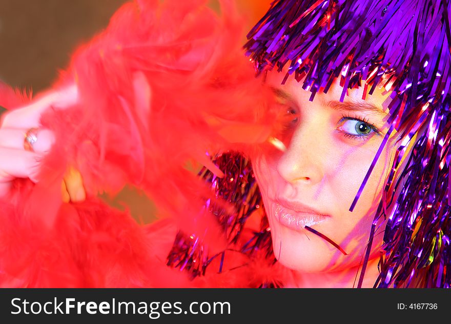 Beautiful Girl And Carnival