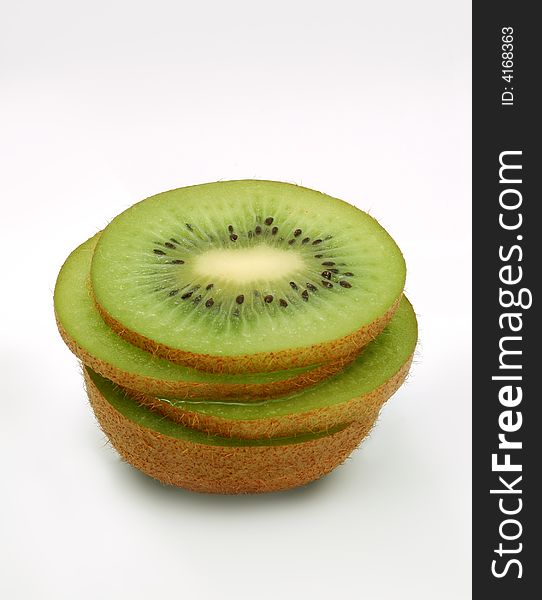 Fresh sliced kiwi