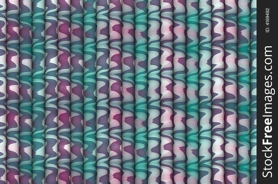 Rolled Pulse Waves Digital Background