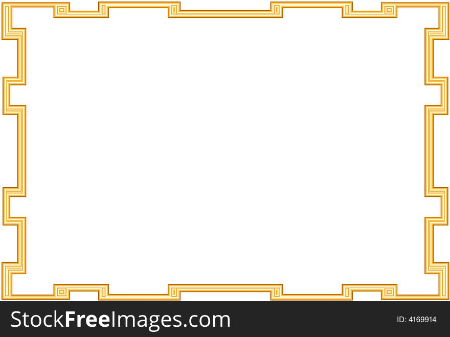 Rectangular shape photo frame border. Rectangular shape photo frame border