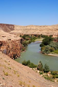 CANYON AND RIVER Stock Photography