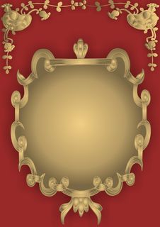Gold And Red Royalty Free Stock Images Gold And Red Royalty Free Stock Images