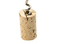 Cork And Corkscrew Royalty Free Stock Images Cork And Corkscrew Royalty Free Stock Images