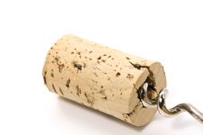 Cork And Corkscrew Royalty Free Stock Photos Cork And Corkscrew Royalty Free Stock Photos