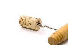 Cork And Corkscrew Royalty Free Stock Image Cork And Corkscrew Royalty Free Stock Image