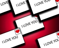 Lots Of Love Letters 3 Royalty Free Stock Photos
