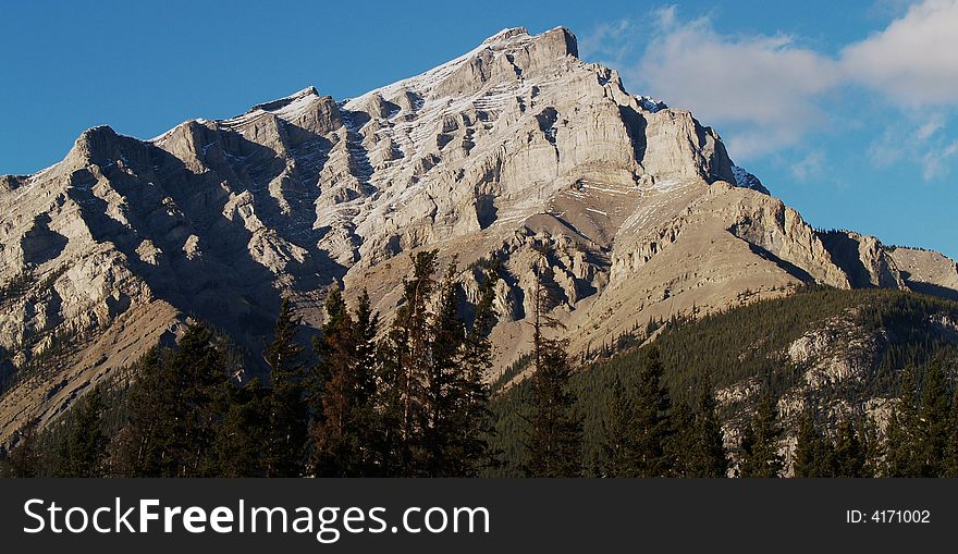 Mountain Seen from Banff High Street