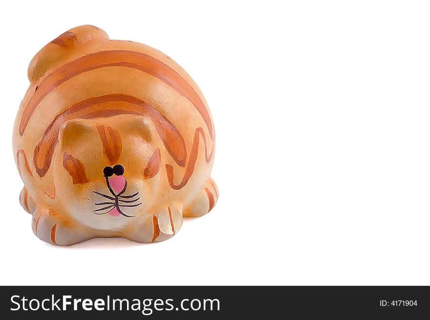 Clay toy cat