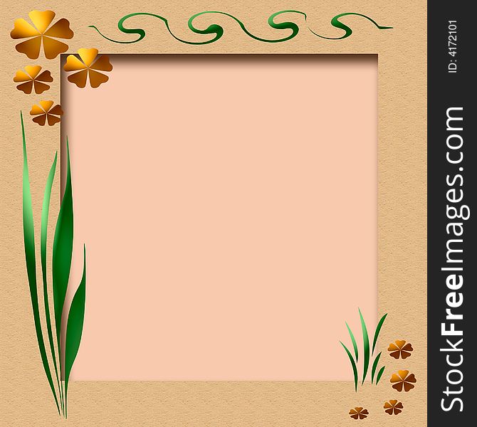 Spring Scrapbook Frame