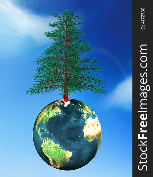 Tree And Globe