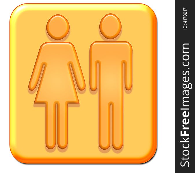3D Logo Presentation, Men and Woman. 3D Logo Presentation, Men and Woman
